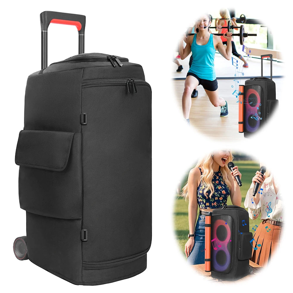 Portable Speaker Dust Case Zipper Closure Padded Protective Cover