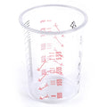 10Pcs 600ml Plastic Paint Mixing Cups Mixing Pot Paint Mixing Calibrated Cup Zpaxo One Size