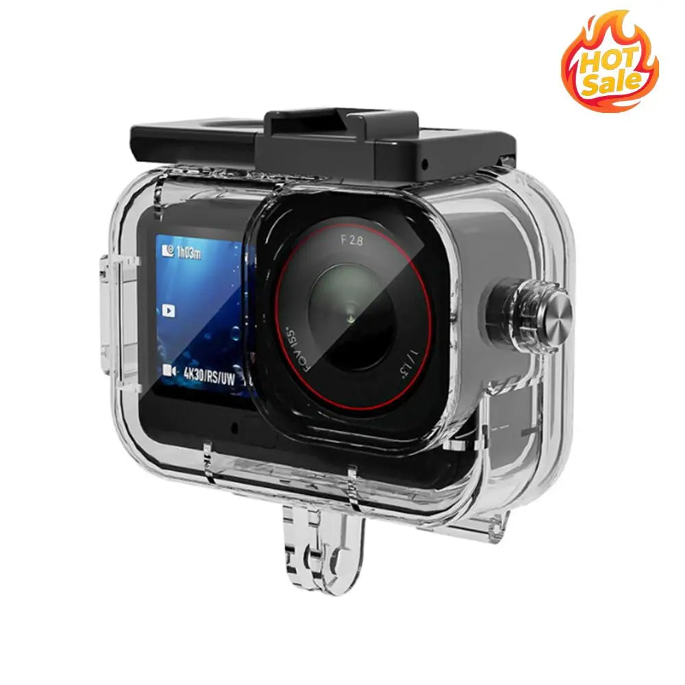 For DJI Osmo Action 6 Camera 196FT/60M Housing Diving Protective Anti-Drop Protective Shell Wakeboarding Protective Cover Shell Zpaxo
