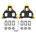 Cycling Pedals Cleat Bike Cleats Self-locking Lightweight Platform Pedals 3 Bearings Pedals Indoor Cycling Road Bike Accesseries Zpaxo Yellow