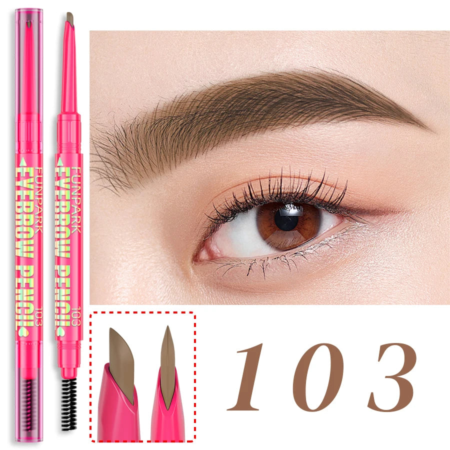 Professional Natural Brown Black Waterproof Eyebrow Pencil Ultra-fine Zpaxo 103