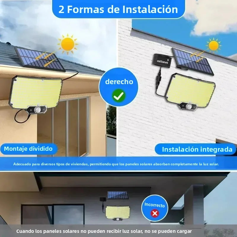 234 LED Solar Motion Sensor Outdoor Wall Light – IP65