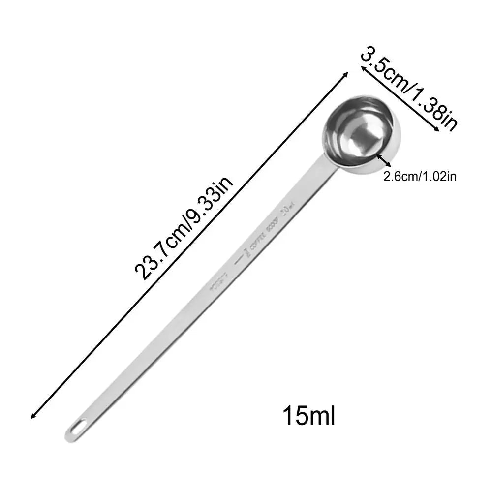 Coffee Measuring Scoop Stainless Steel Long Handle Tablespoon Kitchen Zpaxo 15ml