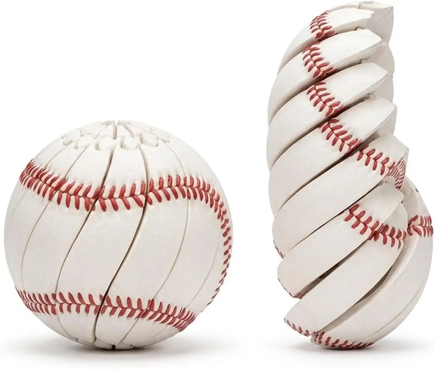 Baseball Fidget Ball 3D Printed Twist Turn Stress Relief Desk Relieve Zpaxo Baseball