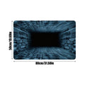 3D Optical Illusion Rug Non Slip Quick Dry Carpet Mat 80x50cm Hole