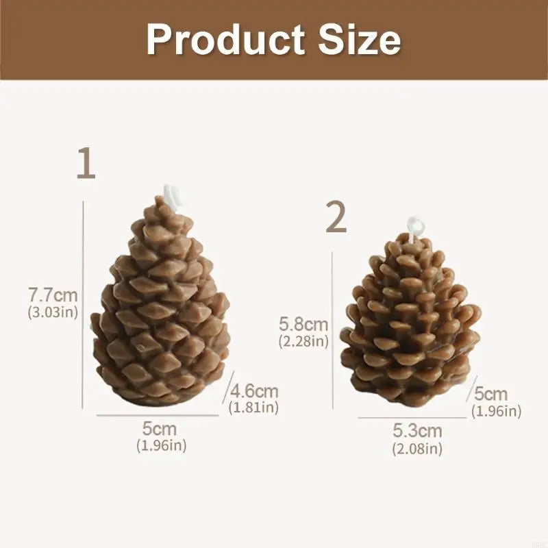 Festival Soys Wax Pinecone Natural Holiday Fragrances Safe Burn