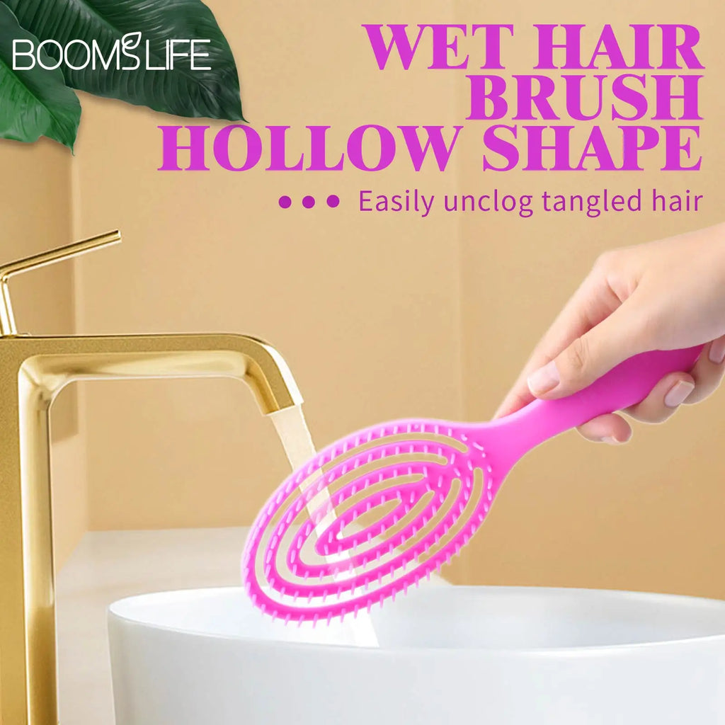 Vented Hair Brush WideTeeth Anti-static Comb for Women Scalp Massage Wet Dry Hairs Combs Detangling Hairdressing Styling Tools Zpaxo