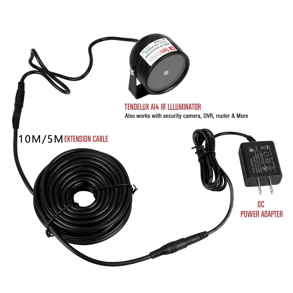 10M/5M DC Power Extension Cord 5.5mm*2.1mm Jack Adapter Lead Cable Female to Male External Plug for Electronics Zpaxo US Plug