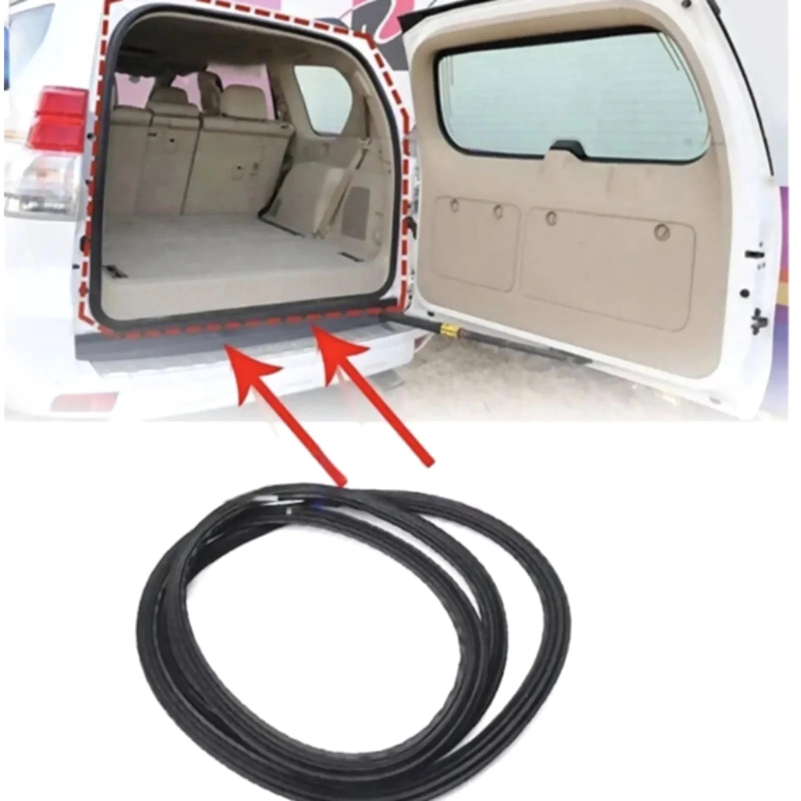 Vehicle Rubber Back Door Weatherstrip Lexus LX470 V8 1998-2007 Car