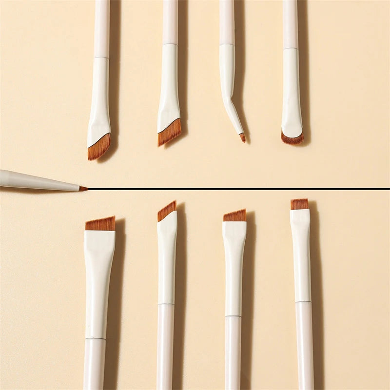 1/3/7/9pcs White Upgrade Blade Eyeliner Brush Eye Makeup Brushes Set Ultra Thin Fine Angle Flat Eyebrow Precise Detail Brush Zpaxo