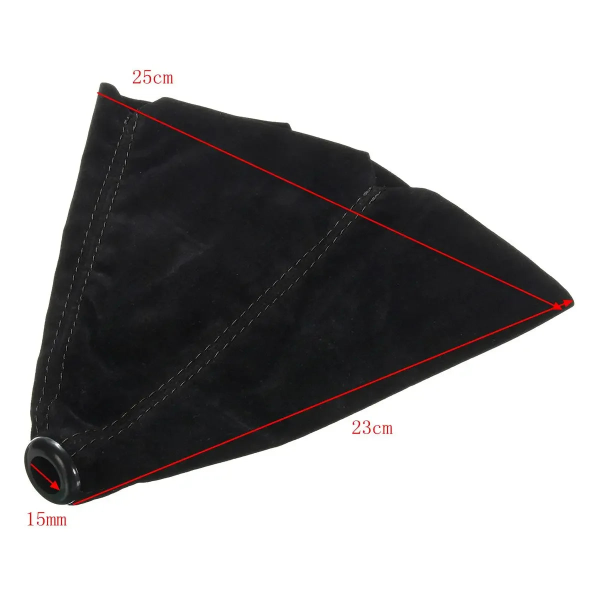 Red Black Suede Leather Gear Shifter Boot Durable Anti-wear Manual Zpaxo