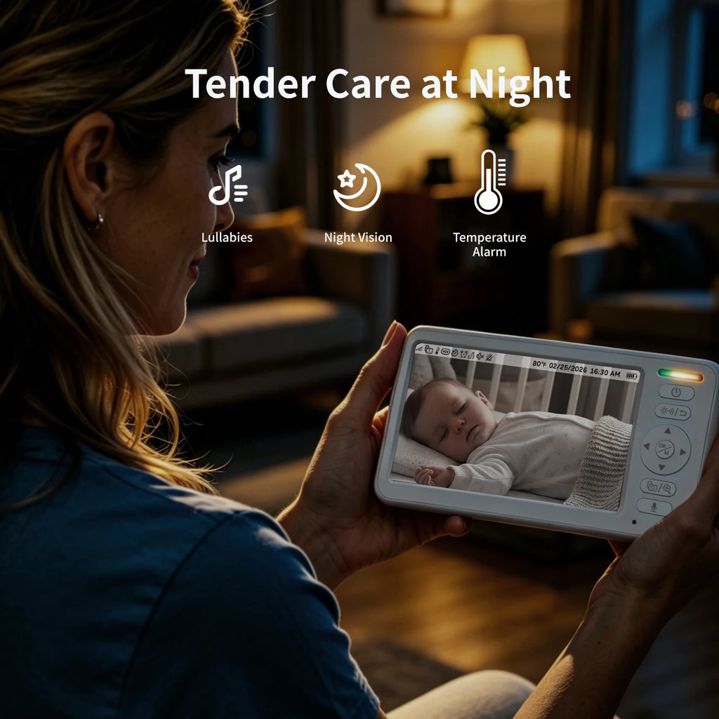 Video Baby Monitor Camera Pan Tilt Zoom Babyphone Cam Night Vision Zpaxo
