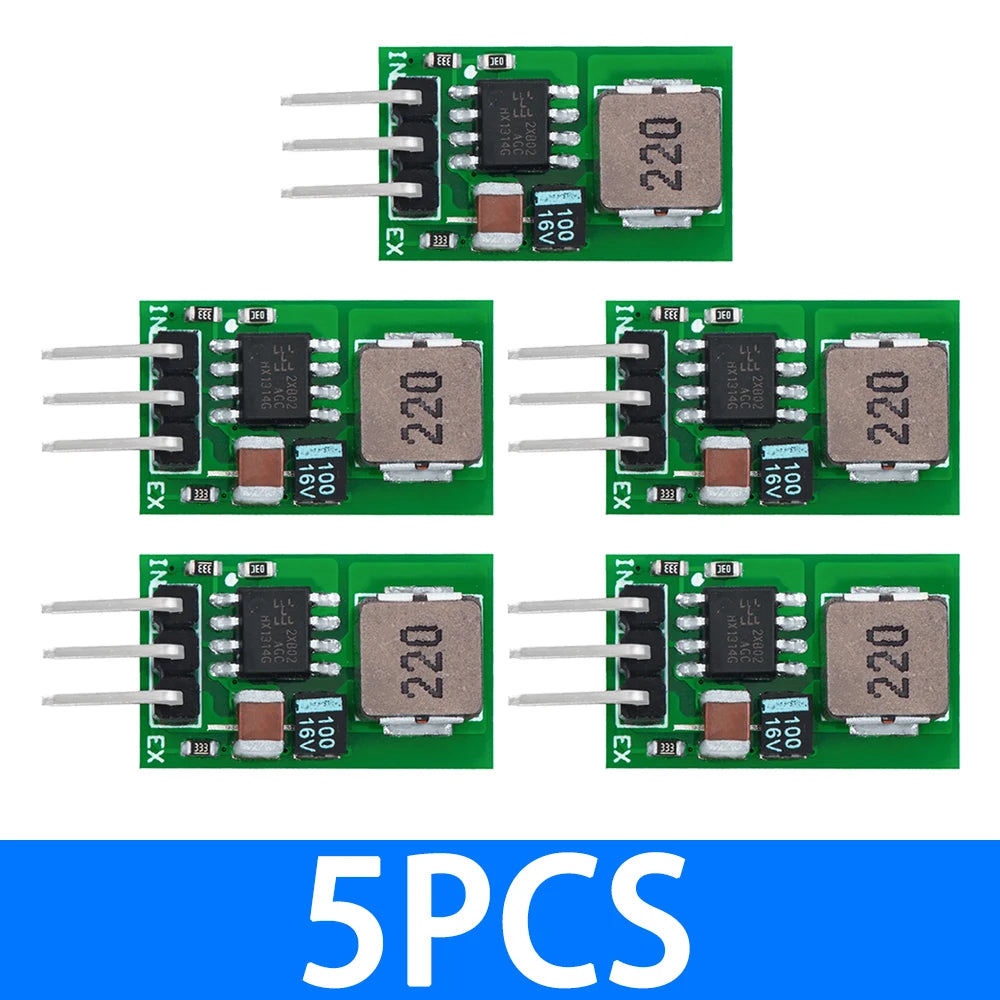 5V/1A High-Efficiency Buck Converter: 5.5-32V Wide Input DC-DC Step-Down Module – LM7805 Replacement (Low Heat) Zpaxo 5pcs