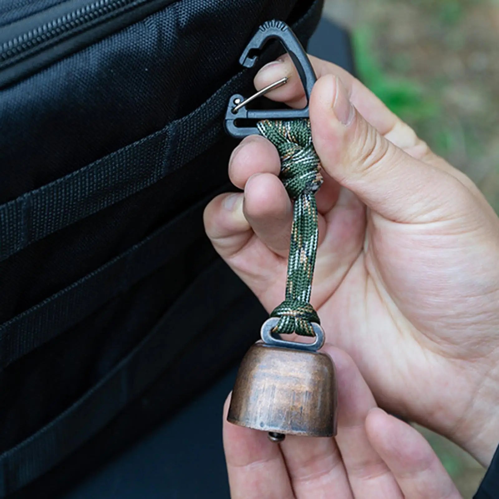 Bear Bell Loud Protection Bell Biking Cowbell with Lanyard and Carabiner for Hiking Camping Backpacking Outdoor Women Men Zpaxo