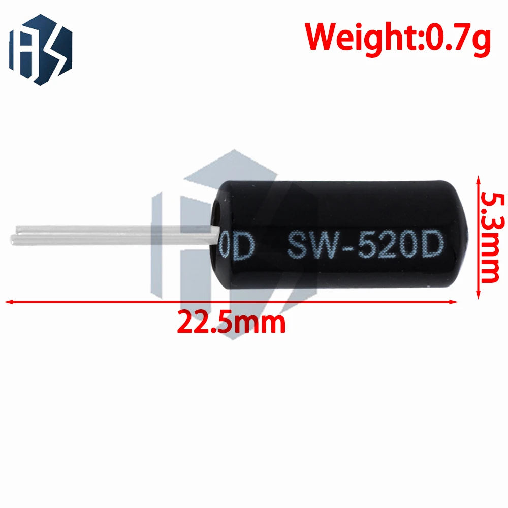 10pcs SW-520D Highly Sensitive SW-520D Metal Ball Angle Tilt Shaking Switch Vibration switch For arduino Zpaxo