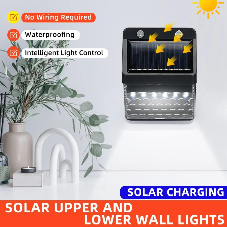 Solar LED Outdoor Light Garden Street Waterproof Human Sensing Home Zpaxo