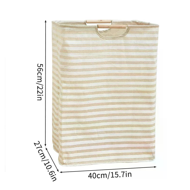 Waterproof Laundry Basket Cotton Linen Dirty Clothes Baskets Zpaxo