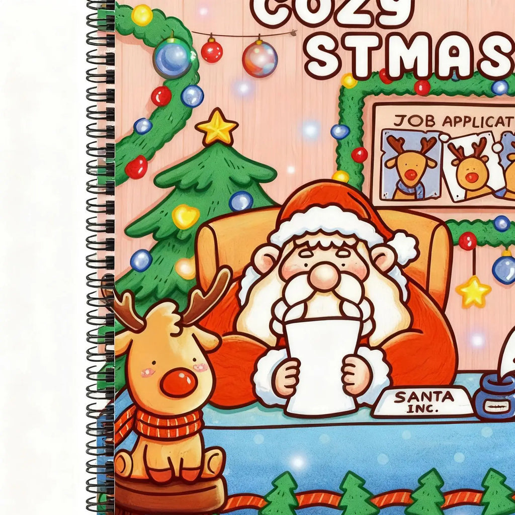 Kids Coloring Book Early Learning Festive Activity Christmas-Themed Coloring Book Toy For Crayons Pencils Airplane Classroom Zpaxo China Mainland