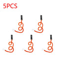 5-1PCS Elastic Kayak Canoe Paddle Leash Safety Boat Fishing Rod Pole Coiled Lanyards Anti-Lost Rope Rowing Kayak Paddle Leash Zpaxo 5PCS