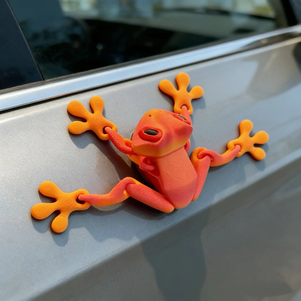 3D Printing Tree Frog Fridge Magnet Joint Movable Ornament Kitchen Zpaxo