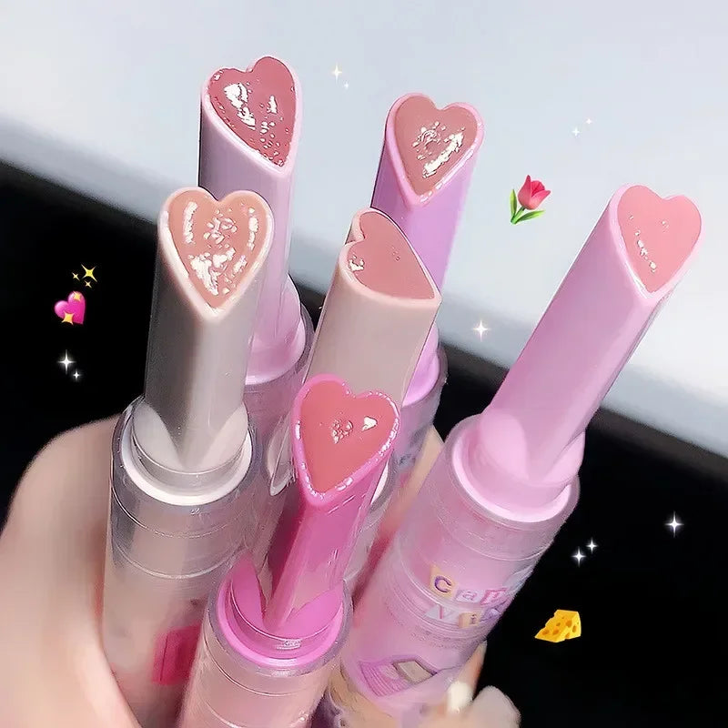 Watery Clear Lip Glaze Flower Love Jelly Mirror Lipstick Waterproof Zpaxo