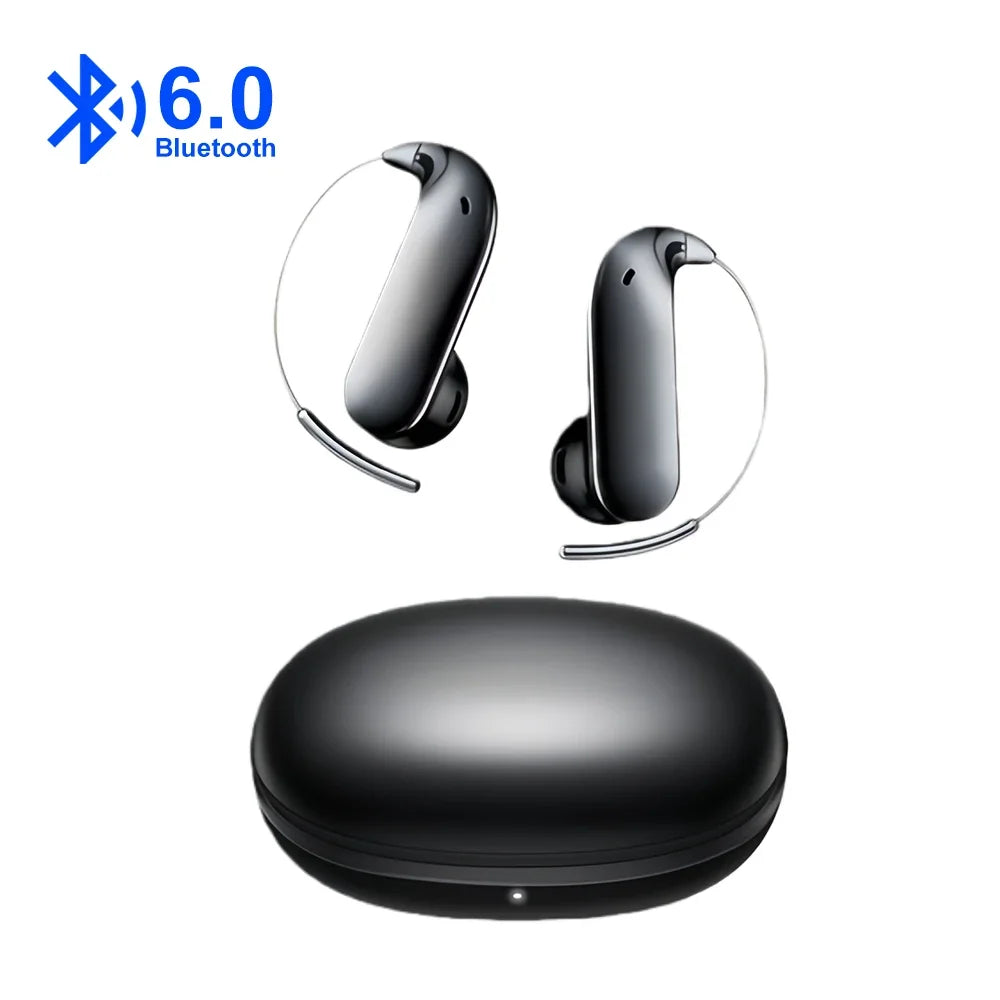 KEBIDUMEI Open-ear Bluetooth 6 0 Earphones Ear-hook TWS Wireless Zpaxo Black