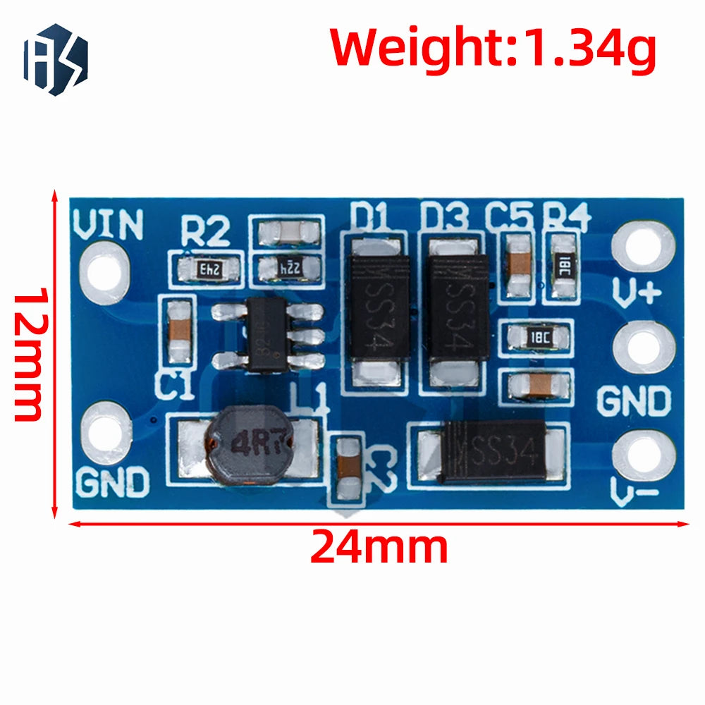 TPS61040 Low-Power Boost Converter (2.8V-5.5V In, 12V 50mA Out): 18650 Compatible with Overvoltage Protection Zpaxo
