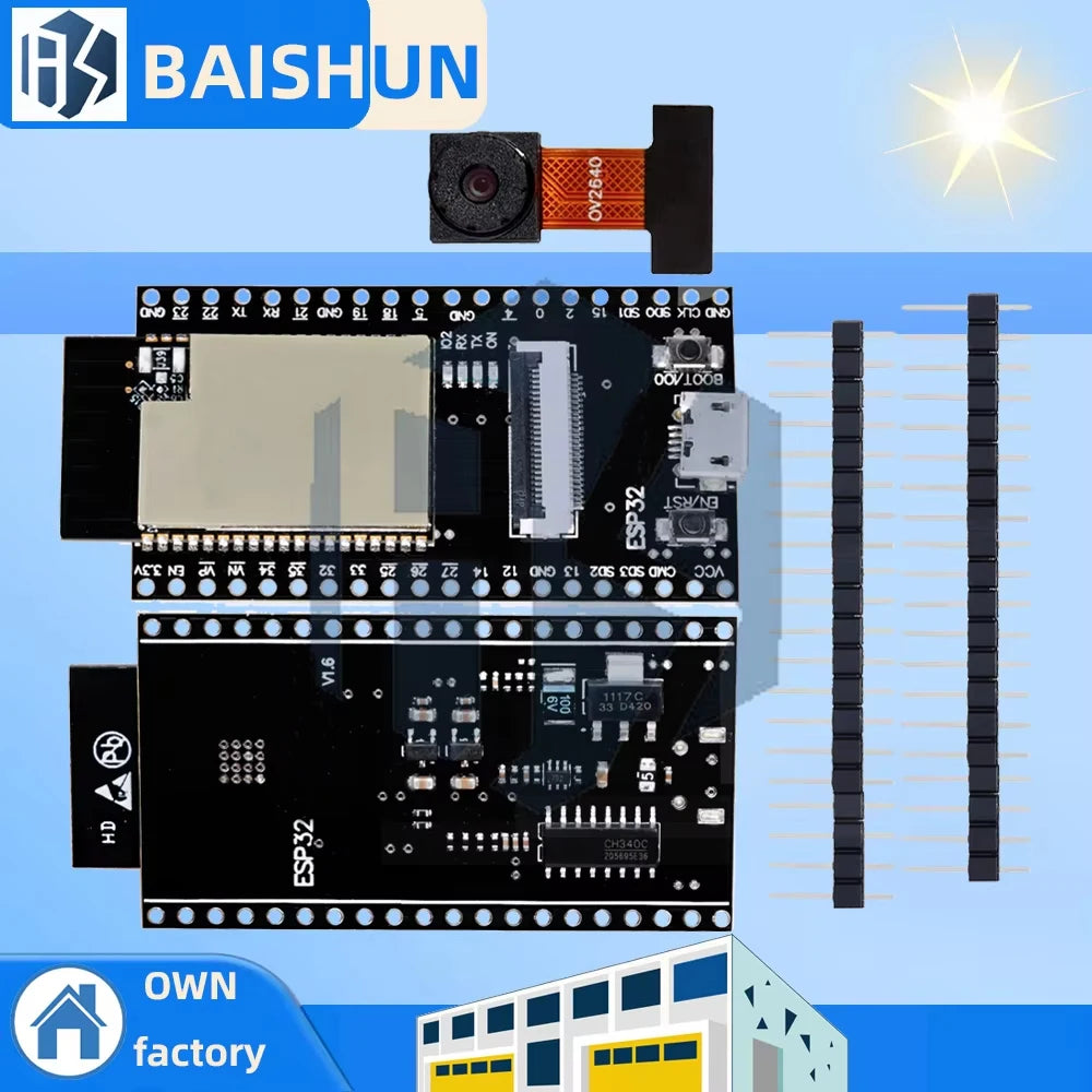 ESP32-CAM Wireless Camera Module GC2640 Sensor Compatible Arduino IDE Zpaxo