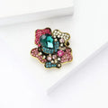 Fashion Rhinestone Plant Flower Brooches Women Clothing Coat Party Zpaxo 1pc
