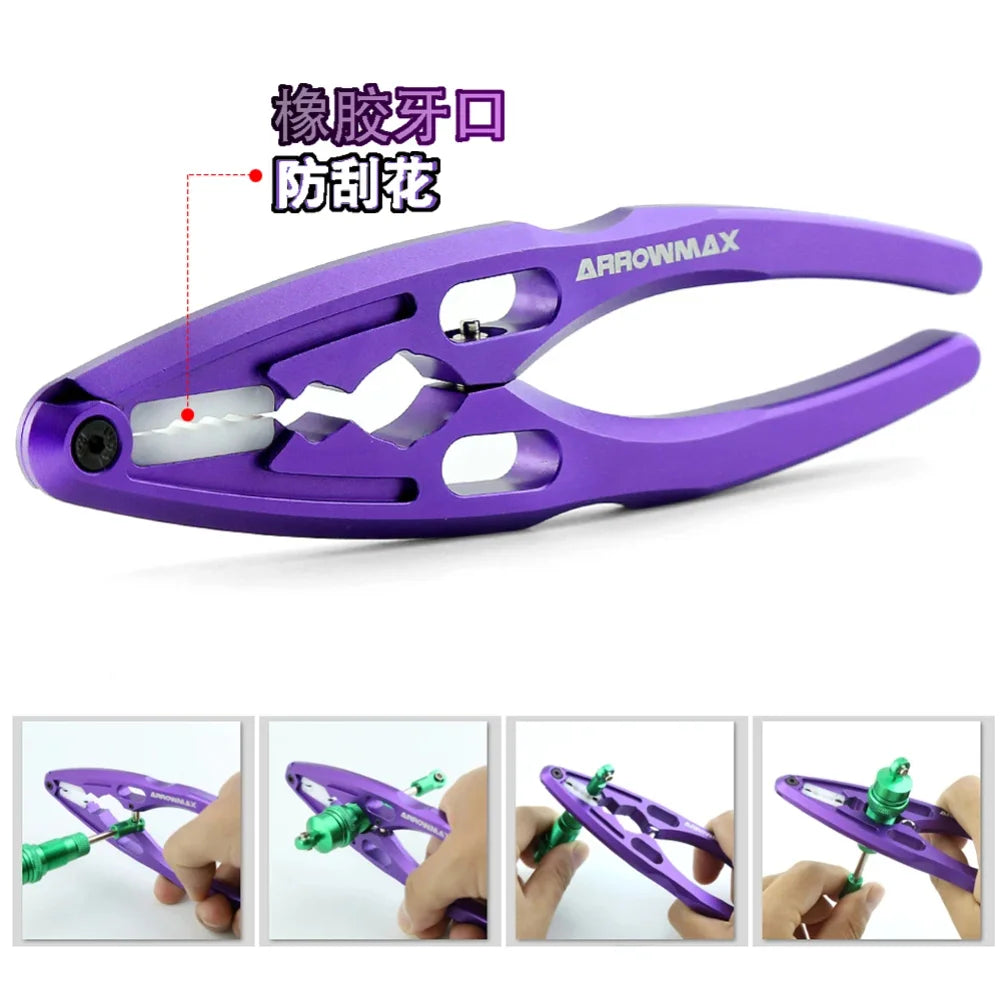 1pc 6 IN 1 Metal Shock Absorber Pliers Rod Ball Clamp Multi-function Tool for 1/8 1/10 RC Crawler Car 94111 Traxxas Axial XV01 Zpaxo
