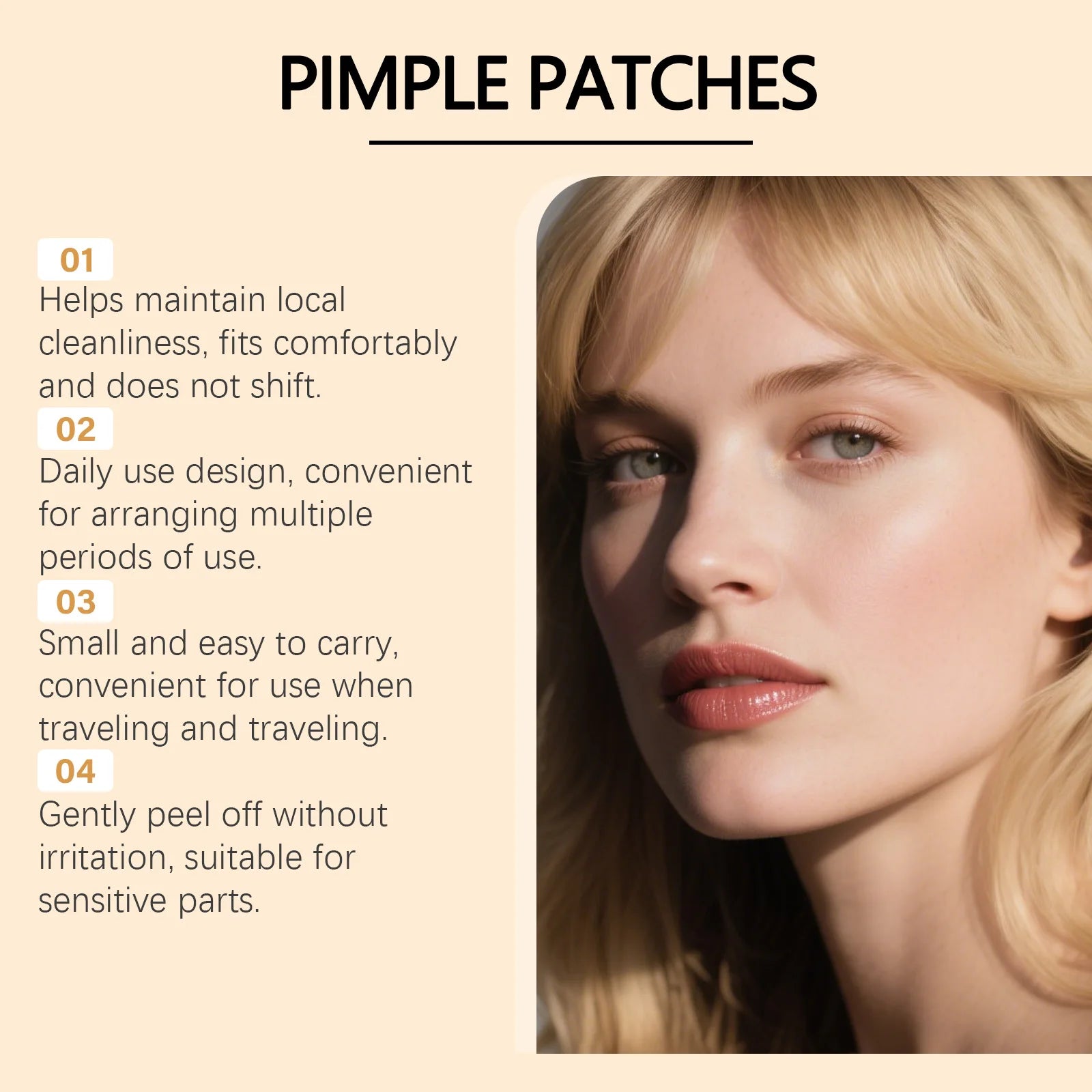 144pcs Salicylic Acid Hydrocolloid Acne Patches – Invisible Pimple Patch Acne Pimple Patches Zpaxo