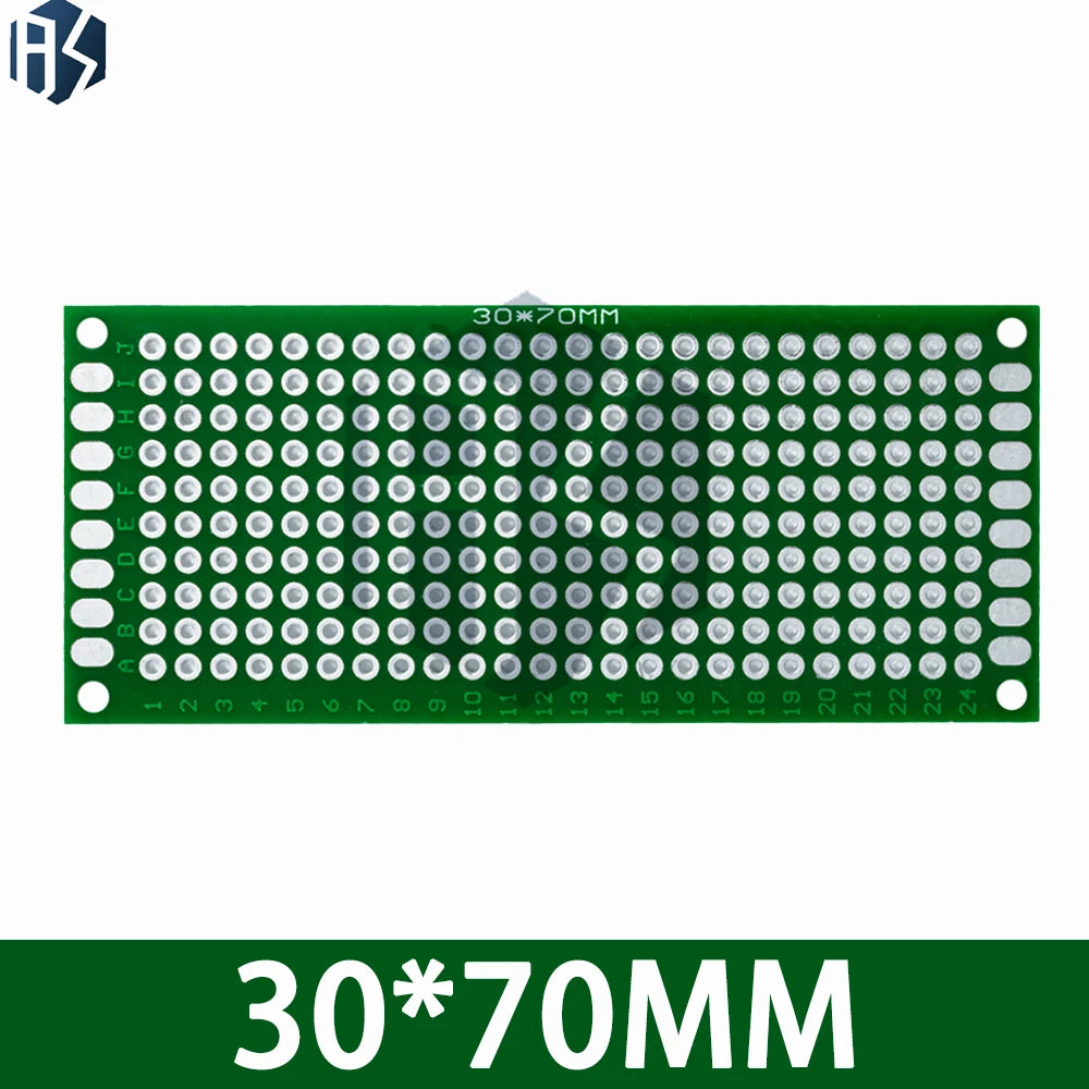 4 Pack Multi-Size Double Sided Copper FR4 PCB Board, Solderable Fiberglass Prototype Circuit Boards Zpaxo