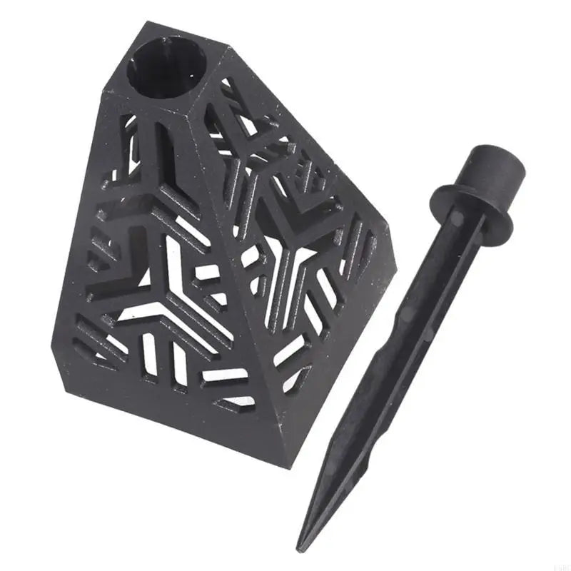 Cemetery Vase Decorative Plastic Cone Shaped for Lawn and Graveyard with Drainage Hole Grave Decoration Zpaxo