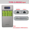 DIY Power Bank Case 4 18650 Battery Charge Storage Box 5V Dual USB