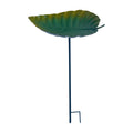 Decorative Garden Bird Feeder Iron Bird Bath Removable Stand for Outdoor Bird Drinking and Watching Zpaxo Green
