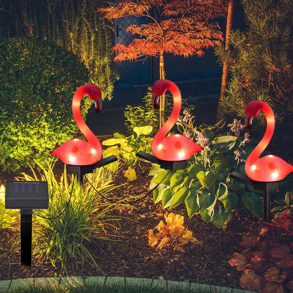 Solar LED Lights Outdoor Garden Landscape Flamingo Lawn Lamp Zpaxo