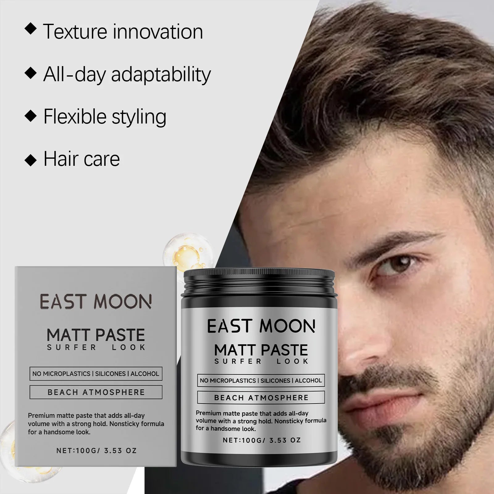 Matte Hair Styling Creams Reducing Dryness Non-greasy Prevents Frizz Increasing Volume Hair Fluffy and Voluminous Shaping Paste Zpaxo