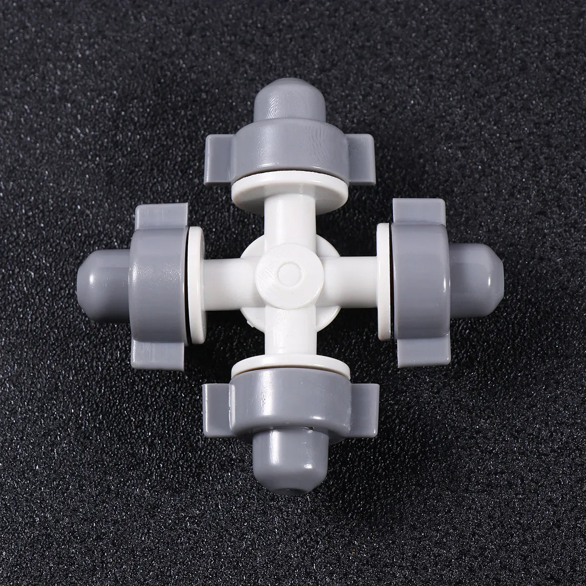 10Pcs Atomizing Mist Irrigation Nozzle Cross Shape Four-Way Drip Irrigation Sprinkler Garden Hose Watering Nozzle Zpaxo