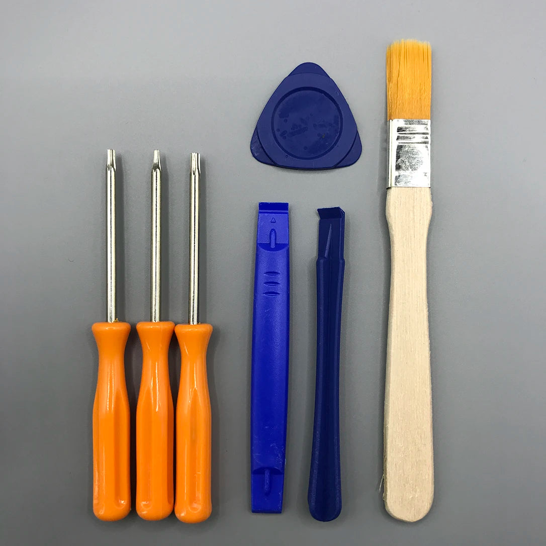 7Pcs Professional Repair Tool Kit Torx T6 T8 T10 Security Screwdriver Set Game Console Controller For PS5 PS4 PS3 Xbox One 360 Zpaxo Yellow Kit