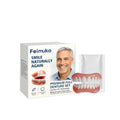 Senior-Focused Denture Care Kit - Resin Material, Comfort Fit, Natural Look, Easy Maintenance, Complete Care Solution Zpaxo 1set