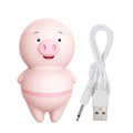 6 Modes USB Charging Nipple Massager Clitoris Stimulator Cute Pig