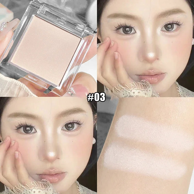 Matte Warm White Monochrome Eyeshadow Palette Long-lasting Natural Zpaxo 03