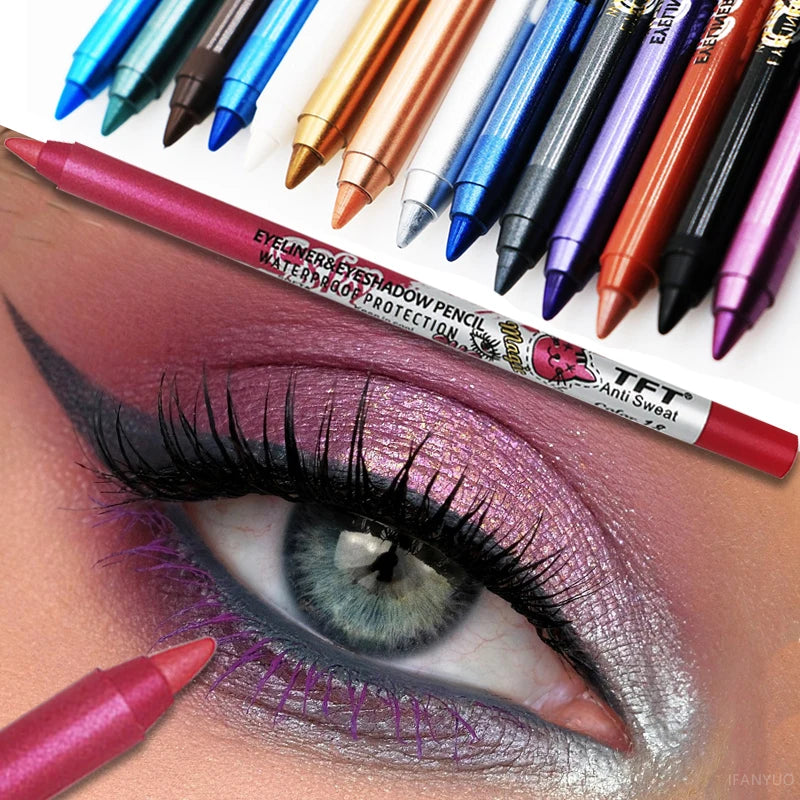 Pearlescent Matte Long-lasting Eye Liner Pencil Waterproof Pigment Zpaxo