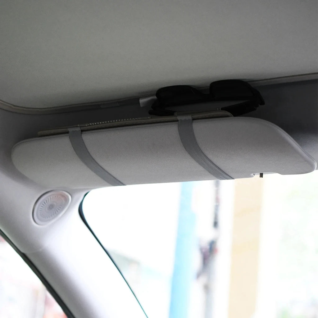 PU Leather Car Sun Visor Organizer – Multi-Pocket Holder Car Visor Organizer Zpaxo