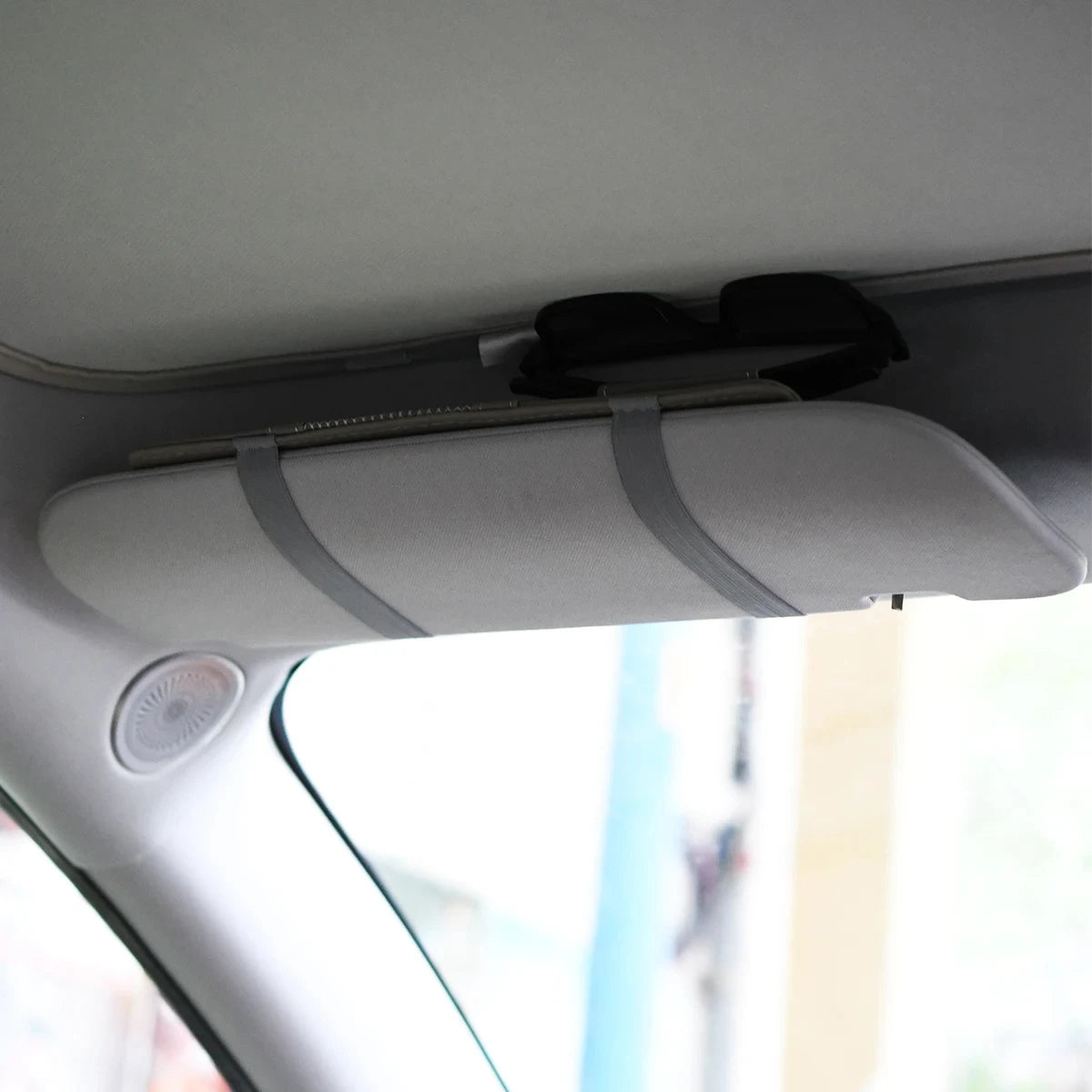 PU Leather Car Sun Visor Organizer – Multi-Pocket Holder Car Visor Organizer Zpaxo