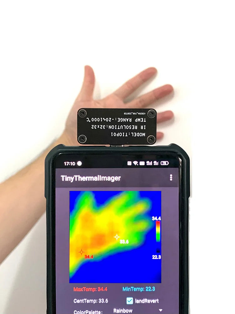 Mini Infrared Camera Professional External IR Thermograph Cameras 32x32Resolution Multiple Color Modes for Android Mobile Phone Zpaxo