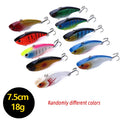 2026 7.5cm/18g VIB Fishing Lure 3/5/8PCS Of Random High Quality Artificial Biomimetic Fishing Lure Outdoor Fishing Accessories Zpaxo VI003 5pcs Random Colors