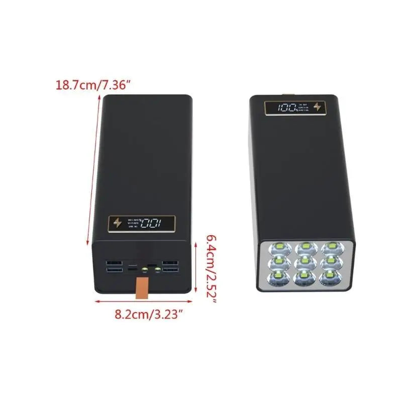 652F DIY Case for 21x18650 Battery Plastic Holder Box 15W Wireless Zpaxo