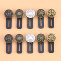 Metal Jean Button Extenders – No-Sew Waist Extender Kit
