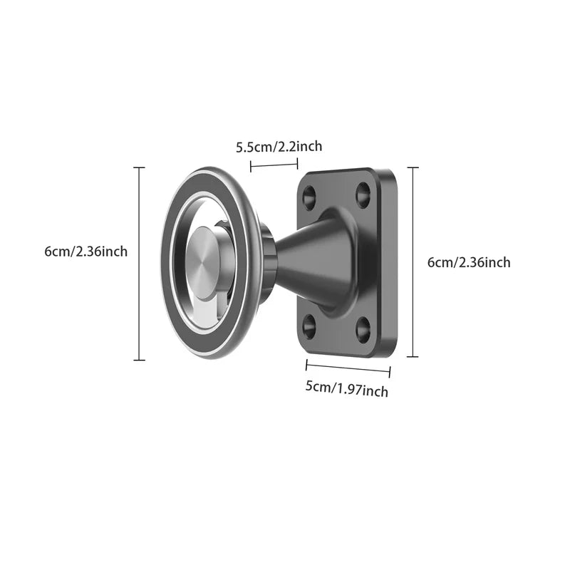 Magnetic Phone Mount – 360° Rotation | Car, Truck, Boat & Wall